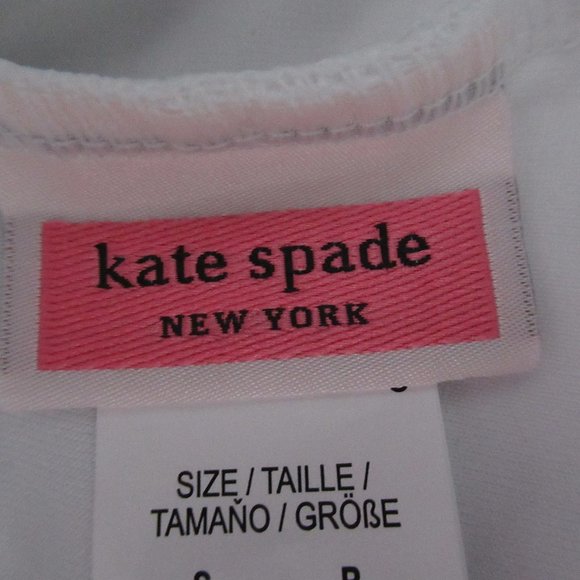Kate Spade Eyelet Halter Underwire 1pc One Piece Swimsuit White NWT Small $195 - Picture 6 of 8